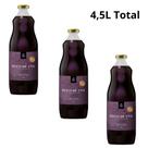 Kit 3 Garrafas Suco de Uva Integral Members Mark Garrafa Vidro 1,5L 100 Fruta, Natural e Saudável