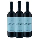 Kit 3 Garrafas Vinho Tinto Lianto Primitivo 750ml