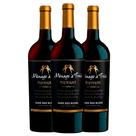 Kit 3 Garrafas Vinho Tinto Menage a Trois Midnight Dark Red Blend 750ml
