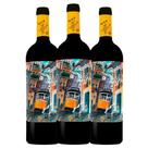 Kit 3 Garrafas Vinho Tinto Porta 6 750ml