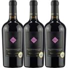 Kit 3 Garrafas Vinho Tinto Zolla Primitivo Di Manduria 750ml