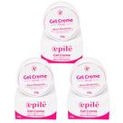 Kit 3 Gel Creme Facial Rosa Mosqueta 50G - Epilê