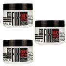 Kit 3 Gel Fixador Capilar Profissional Efeito Cola Alta Fixação E Resistencia Yama 300g