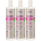 Kit 3 Gelatina Apse Apice Ativadora De Cachos Umidificadora Cabelos Cacheados Profissional 300ml
