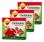 Kit 3 Gelatina Pó Diet C/stevia Plus Morango Lowçucar 10gr
