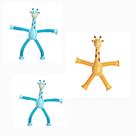 Kit 3 Girafas Pop It Tubo Led Brinquedo De Puxar Colorido MENINO