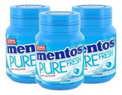 Kit 3 Goma de Mascar Pure Fresh Mint Mentos 56g