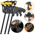 Kit 3 Grampo Sargento de Aperto Rápido Speed 10 Polegadas Para Marcenaria Universal Nylon Universal