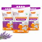 Kit 3 Granulado Areia Higienica 12Kg Bentonita Gato Lavanda