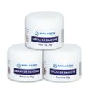 Kit 3 Graxa Silicone Dielétrica Implastec Lubrificantes Especiais IGS200 50g Para Equipamentos De Laboratório