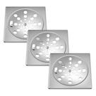 Kit 3 Grelha de Ralo Inox Quadrado Anti Odor Abre e Fecha Resistente 10cm Kit 3 Grelha de Ralo Inox Quadrado Anti Odor Abre e Fecha Resistente 10cm