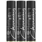 Kit 3 Hair Spray Charming Cless Extra Forte 72h Laque Jato Seco Antiúmidade Fixador Cabelo 400ml