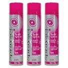 Kit 3 Hair Spray Set Fixador De Penteado Forte 400ml