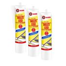 Kit 3 Hard PU 244 Adesivo Selante Multiuso Branco 400g