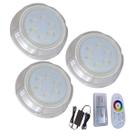 Kit 3 Hiper LED Piscina 9W RGB Policarbonato Alvenaria Kit 3 Hiper LED Piscina 9W RGB Policarbonato Alvenaria