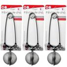 Kit 3 Infusor De Chá Inox Coador Peneira Ervas Com Cabo Kit 3 Infusor De Chá Inox Coador Peneira Ervas Com Cabo