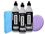 Kit 3 Intense Renovador De Plásticos 500ml Vonixx Aplicador