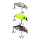 Kit 3 Iscas Artificiais Pesca Meia Água Marine Sports Brava Grand 100 10cm 23,9g