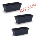 Kit 3 jardineira média 5 litros plasnorton