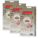 Kit 3 Jimo Antitraça De Alimentos Armário Gaveta Despensa Sem Odor Cheiro Adesivo Colante Traças De Arroz Farinha Feijão Mariposas Para Supermercado