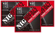 Kit 3 Jogos Cordas Guitarra Níquel 009 - 042 - NIG Kit 3 Jogos Cordas Guitarra Níquel 009 - 042 - NIG