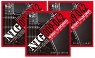 Kit 3 Jogos Cordas Guitarra Níquel 009 - 042 - NIG
