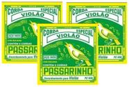 Kit 3 Jogos Cordas Violão Aço Passarinho Pe900
