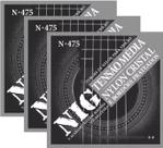 Kit 3 Jogos Cordas Violão Clássico Nylon T.Média Nig N475