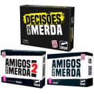 Kit 3 Jogos Decisões E Amigos De Merda Jogo De Cartas Party Buró Português