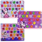 Kit 3 Jogos Disney Minnie Encaixe Letras Numeros Educativo