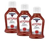 Kit 3 ketchup tradicional hemmer zero açucar squeeze 310g