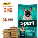 Kit 3 KG Ração Cachorro Spert Cães Premium Especial Adultos Pequeno Porte Granel