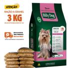 Kit 3 KG Ração Para Cachorro Billy Dog Raças Pequenas Granel