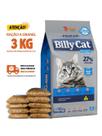 Kit 3 KG Ração Para Gato Billy Cat Select Mix Granel