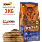 Kit 3 KG Ração Para Gato Special Cat Gatos Adultos Mix Granel