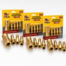 Kit 3 Kit Conjunto De Engates Rápido Metal 5 Peças Uso Versátil Engate Pino Mangueira Jardim Pressão