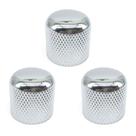 Kit 3 Knob de metal guitarra baixo GOTOH VK1 18 C Cromado
