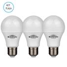 Kit 3 lampada bulbo led a55 6w 540lm bivolt 6500k e-27