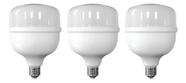 Kit 3 Lampada Led Alta Potencia Bulbo T 50w Bivolt 4000k Kit 3 Lampada Led Alta Potencia Bulbo T 50w Bivolt 4000k