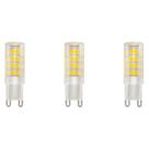 Kit 3 Lâmpada Led Arandela G9 3w Halopin Bipino Bivolt Branco Quente 3000k Arandela Muro Area Externa Exterior Interno