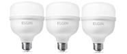 Kit 3 Lampada Led Bulbo 20W 6500K - Elgin
