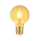 Kit 3 Lâmpada LED Filamento Vintage Globo G80 4W Bivolt Âmba
