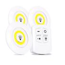Kit 3 Lampada Spot Luminaria Led Sem Fio Closet Armario Luz