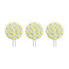 Kit 3 Lâmpadas 15 Leds G4 12V 24v Branco Frio