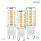 Kit 3 Lâmpadas De Led Halopin G9 5W Branco Quente (3000K)