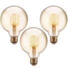 Kit 3 Lâmpadas Filamento Led Vintage G95 - Bivolt
