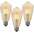 Kit 3 Lâmpadas Filamento Led Vintage ST64 - Bivolt