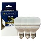 Kit 3 Lâmpadas Led Bulbo 50w E27 Branco Frio Inmetro Luminarte