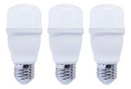 Kit 3 Lampadas LED Compacta E27 Luz Forte 9W Bivolt Branca
