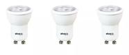 Kit 3 Lâmpadas Led Dimerizavel Mini Dicroica Mr11 Gu10 4w Branco Quente 3000k 127V Galaxy